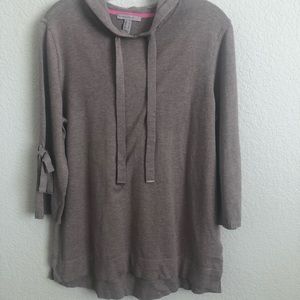 Isaac Mizrahi Lightweight Hooded Sweater